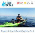 Kaype Kayak HDPE / LLDPE avec Seat &amp; Trolley unique